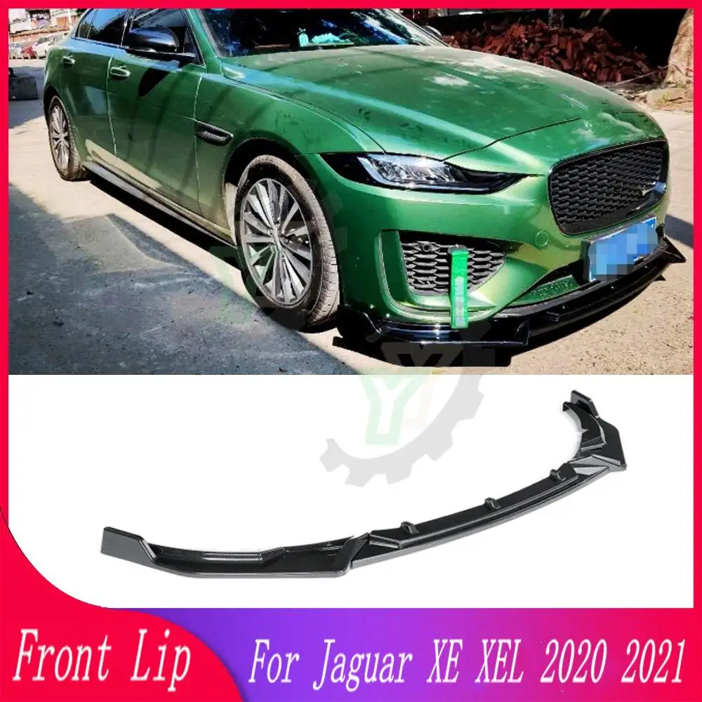 

3PCS Front Bumper Lip Spoiler Splitter Diffuser Detachable Body Kit Cover Guard ForJaguar XE XEL 2020 2021 Car Accessories