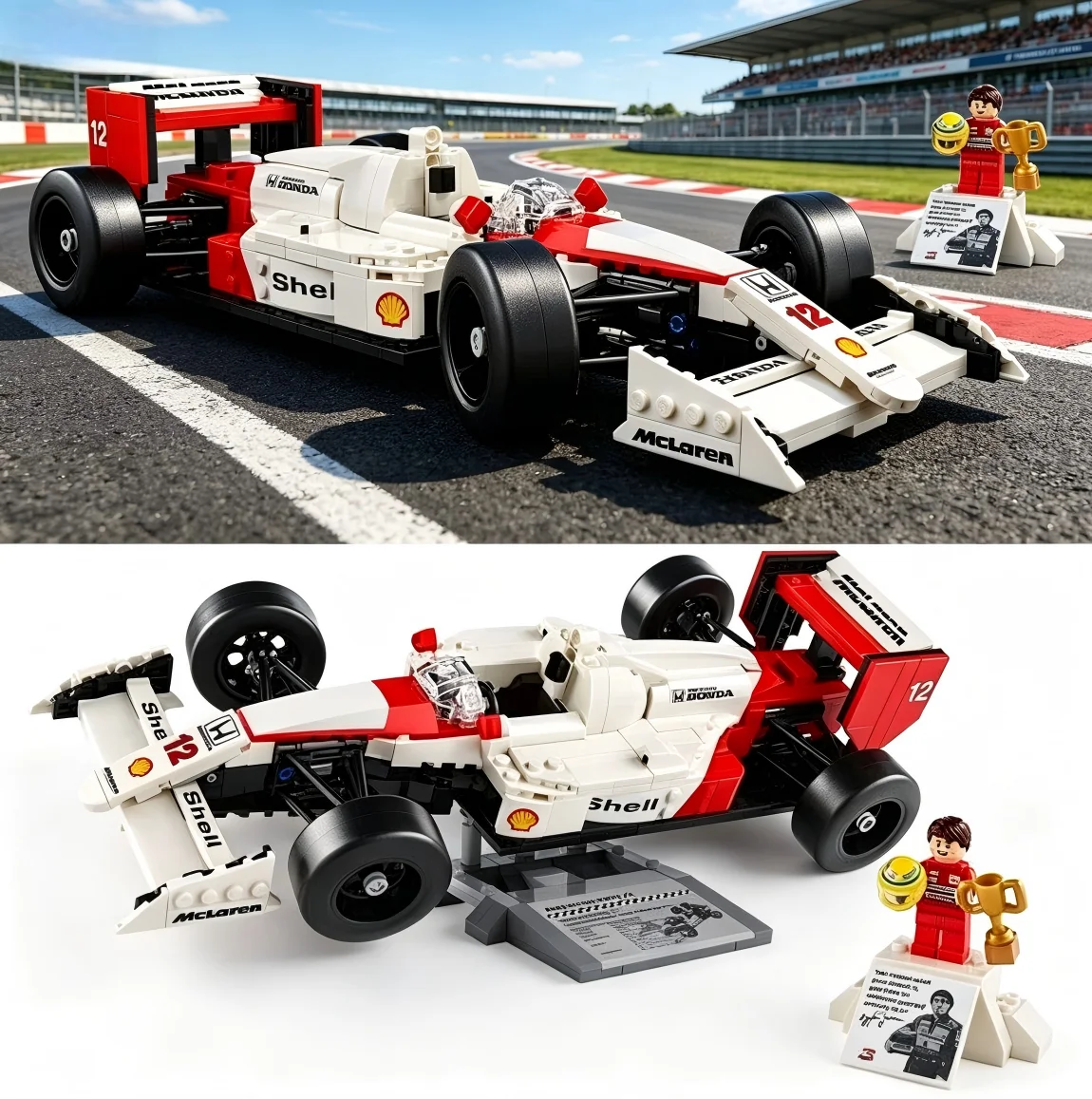 10330 693 piezas Sena F1 Racing Mp4 Nigel Mansell Modelo de carrera clásico Regalo de cumpleaños Compatible con bloques LEGO