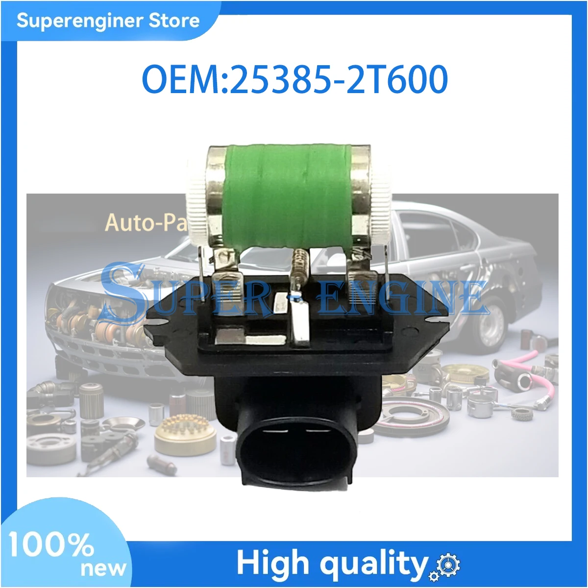 

25385-2T600 253852T600 Engine Cooling Fan Resistor Fit For Hyundai Sonata 2011-2014 Kia Optima 2016-2020 25385-C1600 25385C1600