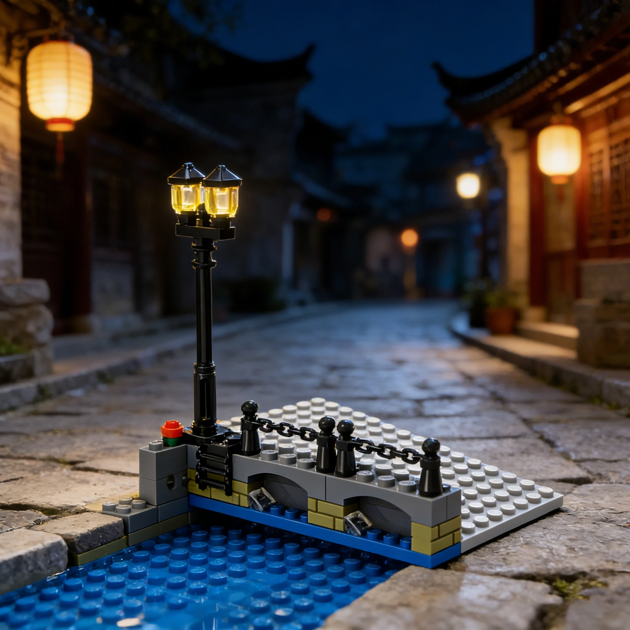 83 PCS Customize Harbor Crane Access Ramp MOC Customize Modular Building Block Simple Design Technology DIY Toy Christmas Gift