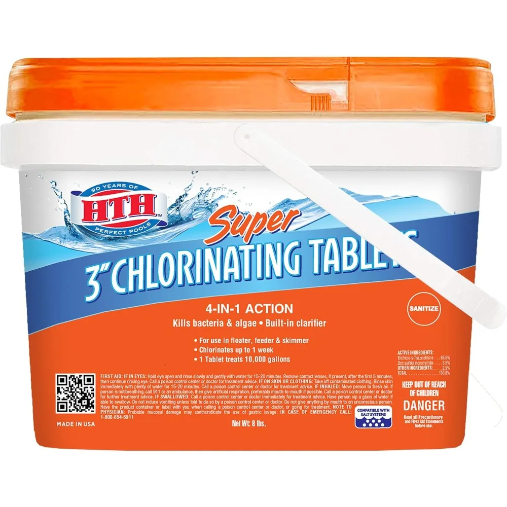 

42043 Super 3" Chlorinating Tablets Swimming Pool Chlorine, 8 lbs