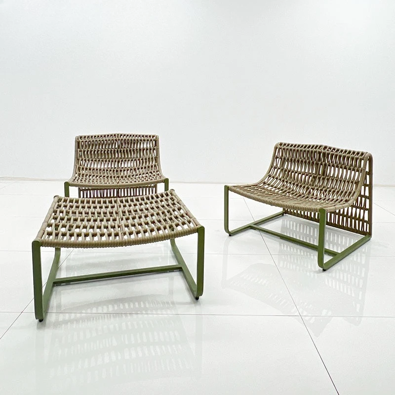 Outdoor rattan sofa balcony rattan chair sofa single bed and breakfast outdoor leisure rattan sofa chair