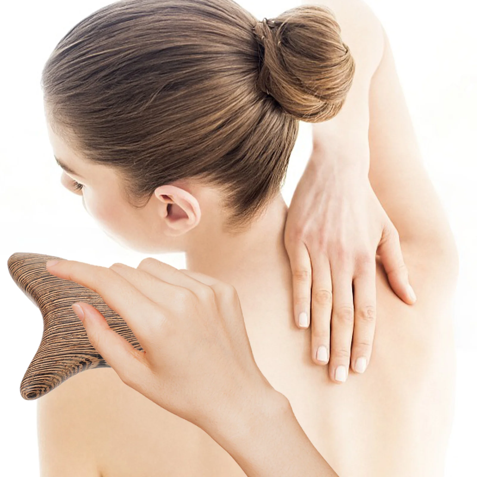 

Portable Wood Massage Tool Gua Sha Scraping Whole Body Neck Shoulder Legs Feet Arms Face Back Relief Pain Nourish Skin Moisture