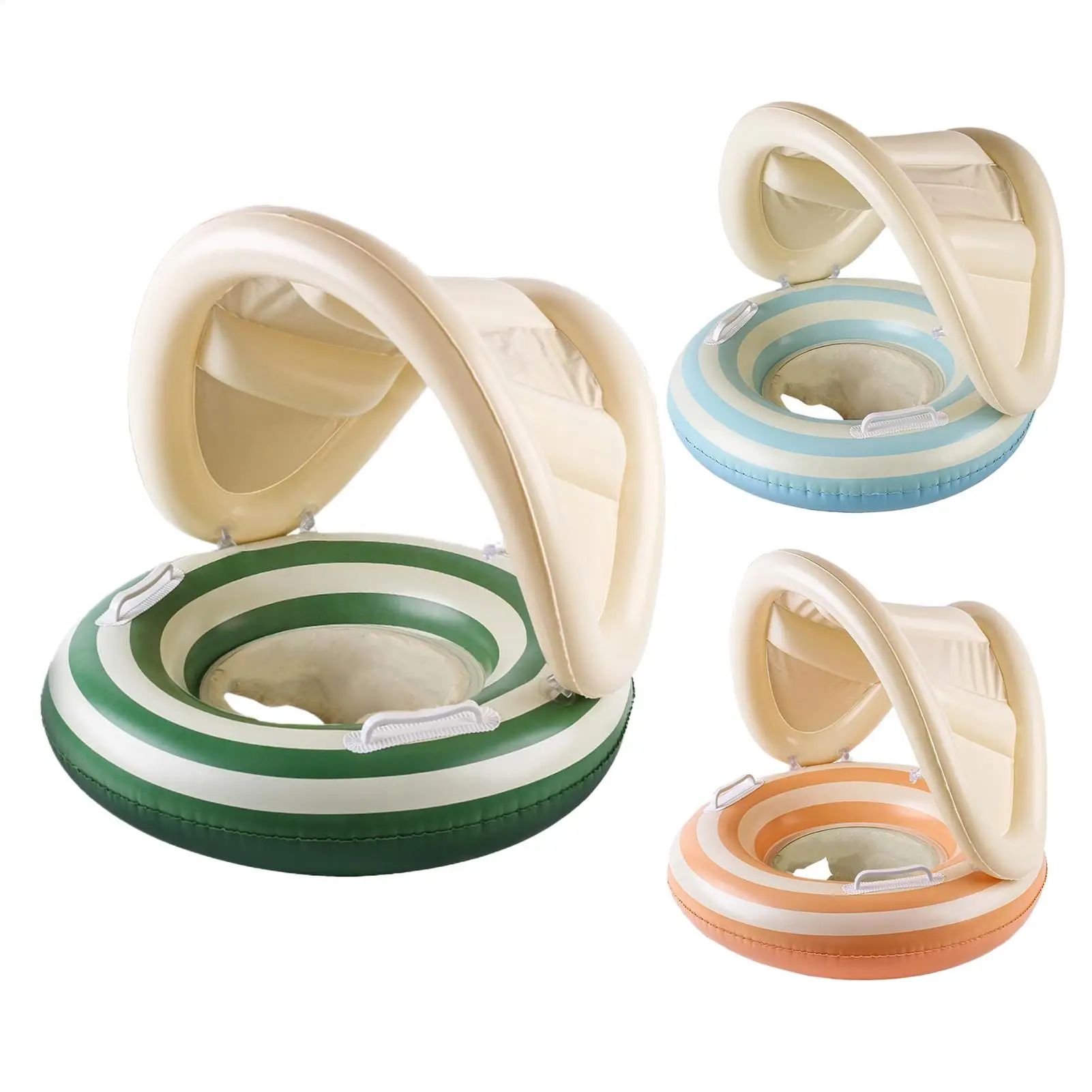 Galleggiante per piscina per bambini con baldacchino Sedia per piscina galleggiante Sicurezza Nuoto Giocattolo gonfiabile Cerchi per nuoto per bambini Sedile galleggiante Piscina Vasca da bagno Giocattolo