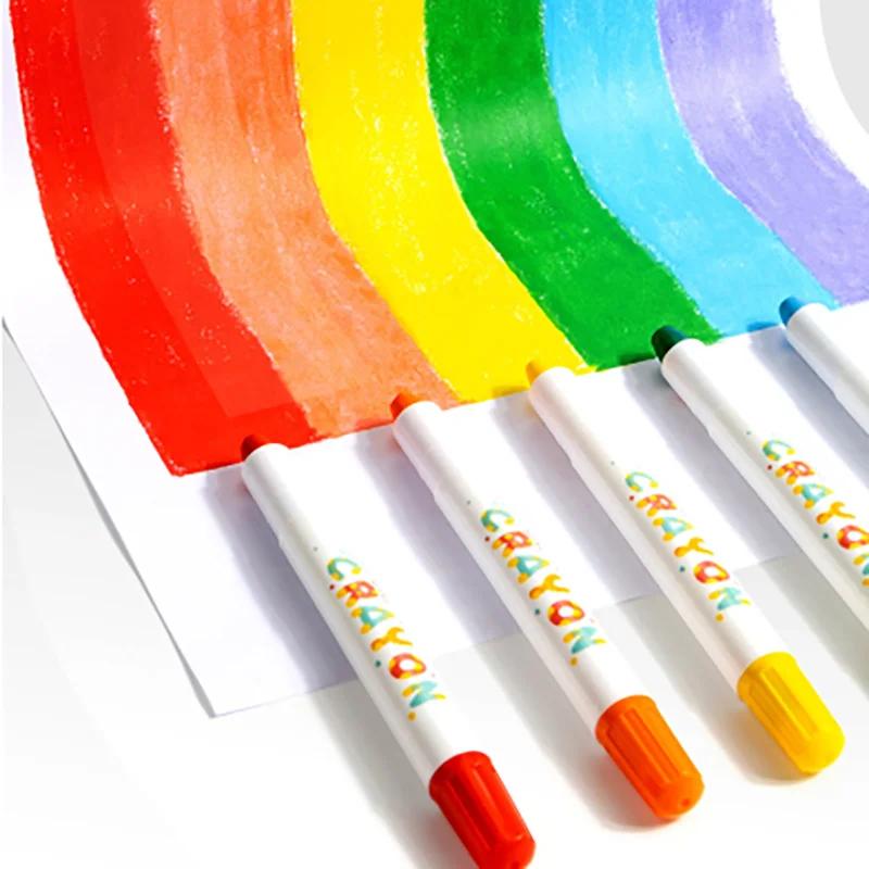 12/24/36/48pcs Silky Smooth Crayon Set Twist-Up Crayons Washable Crayons Travel Art Supplies School Home Art Supplies