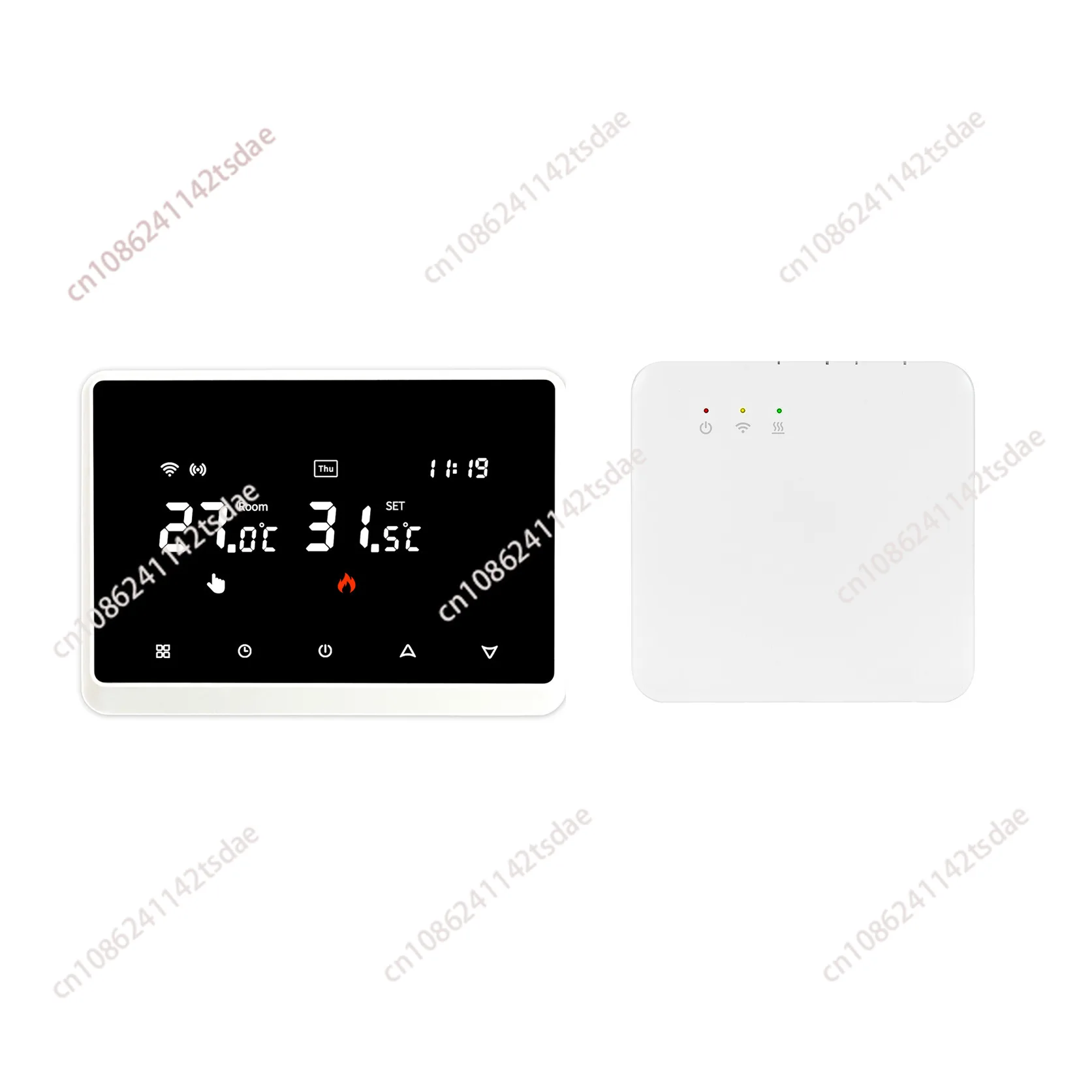 

Phone Remote Control Wireless Low Power Consumption Heating Wall Hanging Stove Graffiti Intelligent Wifi Thermostat