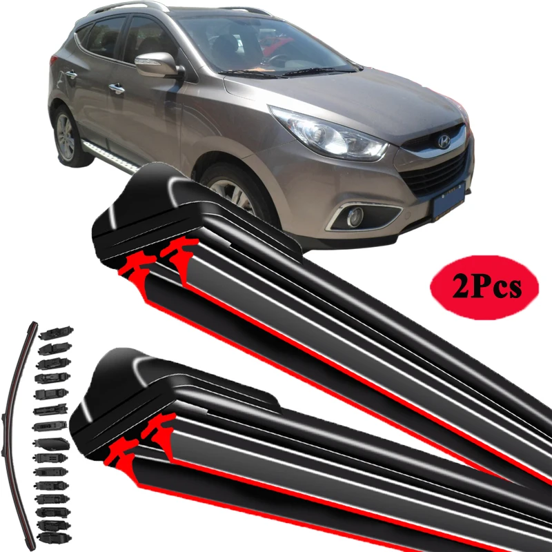 

For Hyundai Ix35 2010 2011 2012 2013 2014 2015 LM Tucson Ix Car Wiper Blade Front Windshield Wipers Car Accessories J Hook Type