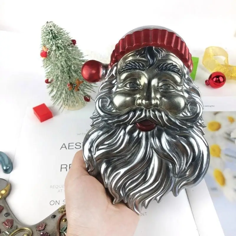 P9FE Semi-stereoscopic Santa Wall Ornaments Drop Mold Diy Wall Pendant