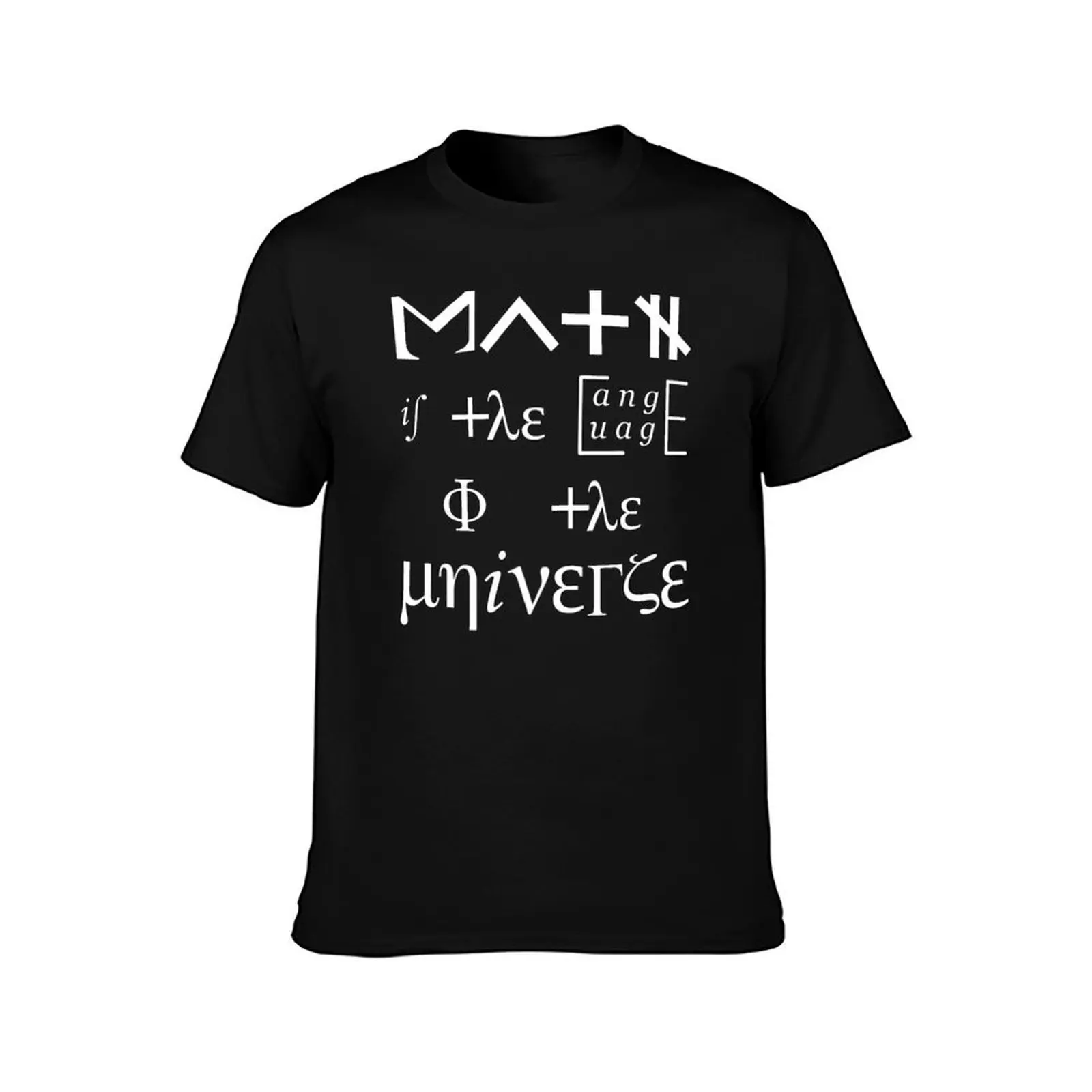 Funny Math T Shirt-Math Is The Language Of The Universe for Women Men T-Shirt Fashion Pattern Printed Tee Shirt T-Shirt