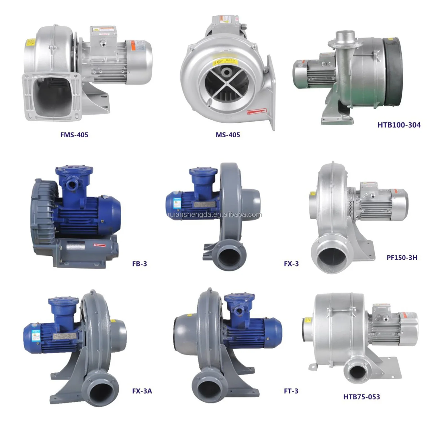 Sopladores turbo RB 220V/380V CE CCC ventilador centrífugo con ventilador de anillo