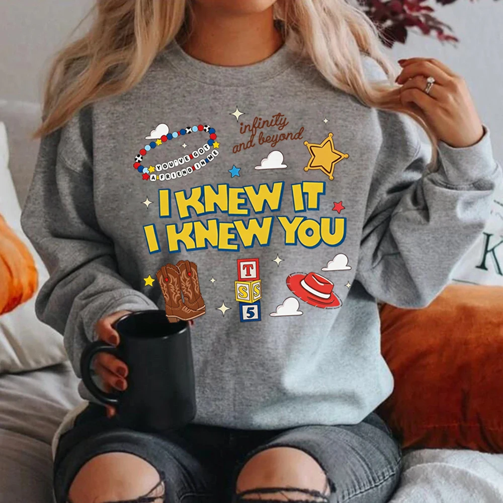 I Knew It I Knew You Sweatshirt TS und TS 5 Freunde-Shirt Woody Infinity and Beyond Pullover Familien-Urlaub Partnerlook Sweatshirts – Detail 10