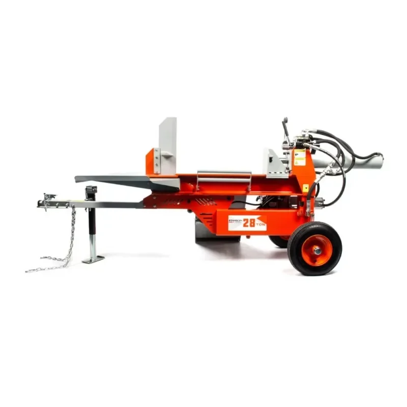 28 Tons Large Hydraulic Wood Splitting Machine For Agricultural Field Wood Breaking Machinery For Woodworking