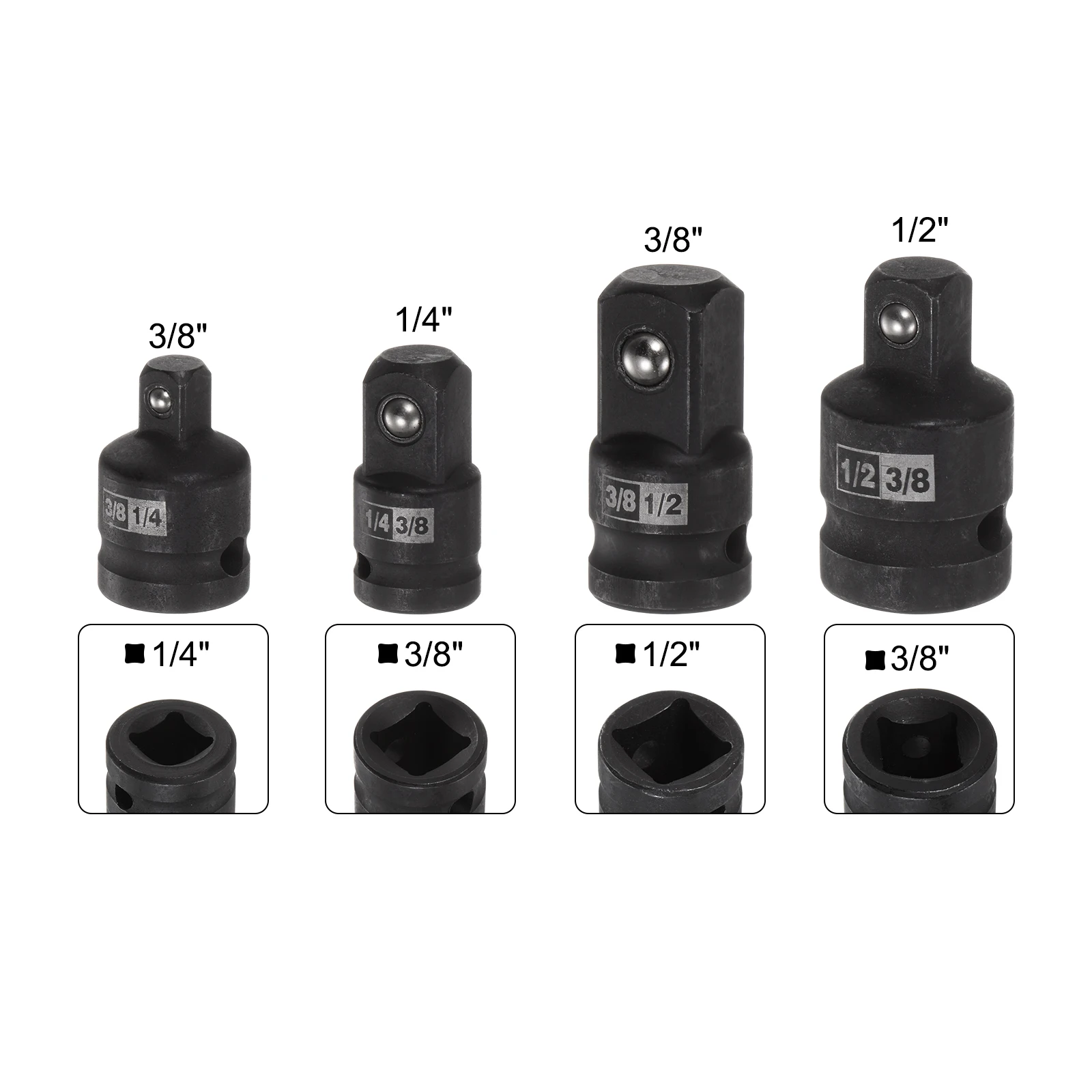 Imagem -02 - Impact Socket Adapter Grupo Chave Soquete Cr-v Aço para Impact Driver Pcs