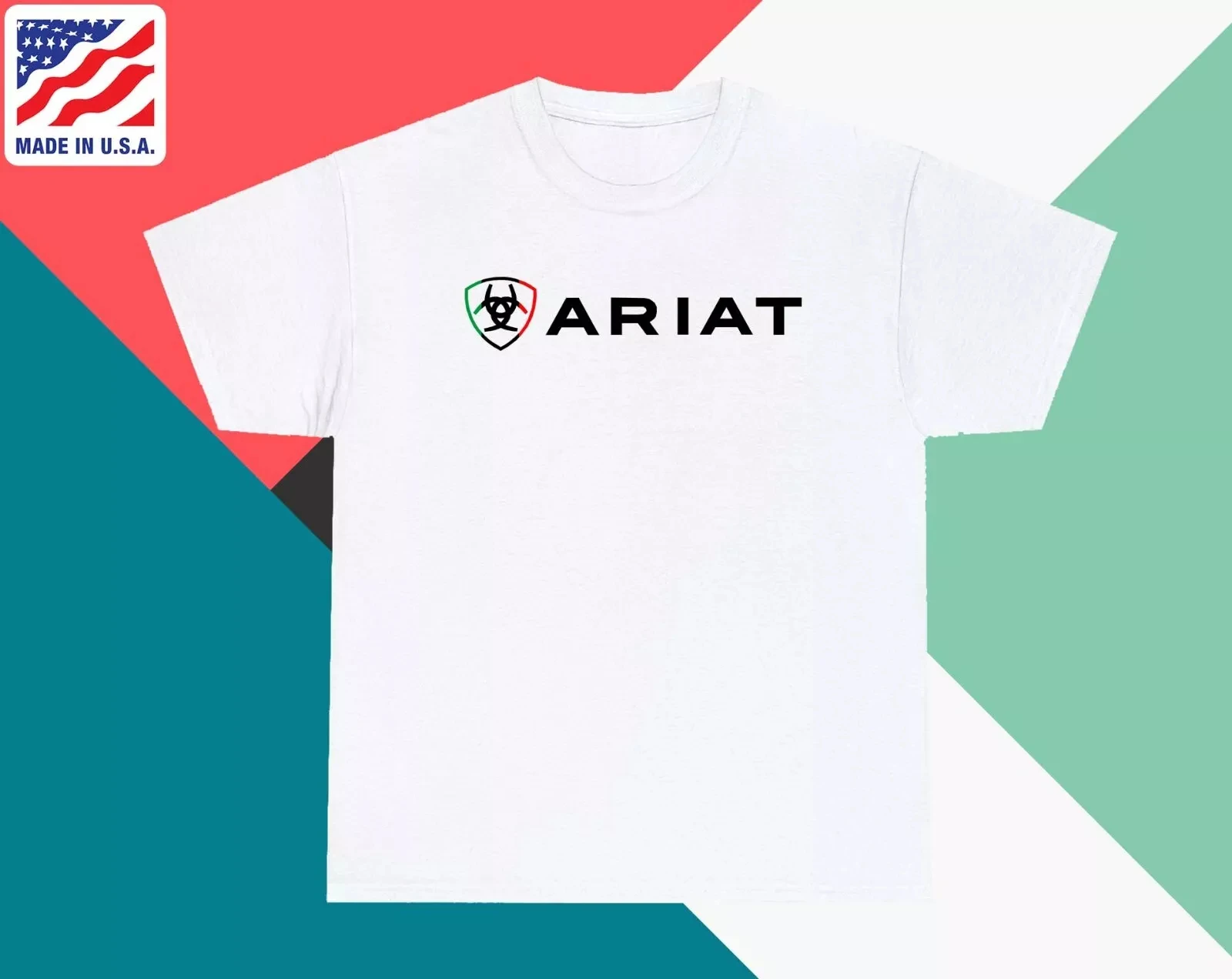 Ariat International Logo Grafik Baumwolle T-shirt Unisex Männer Frauen Kurzarm Neue Ankunft Mode Luxus T-shirt Casual Täglichen Tops