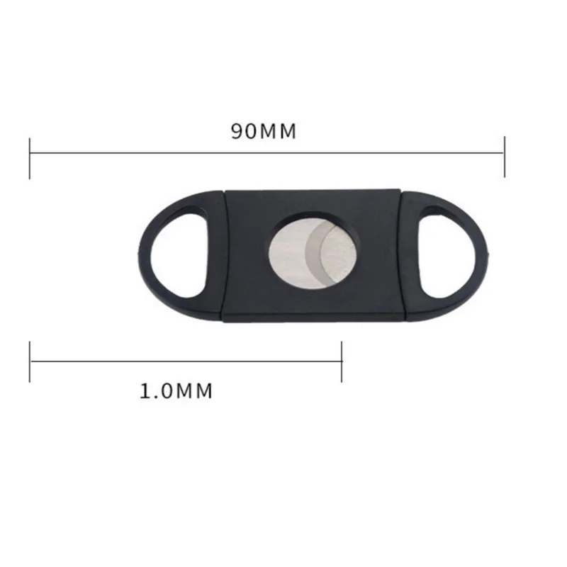 Black Cigar Cutter Stainless Steel Sharp Cigar Cutter Manual Cigarette Breaker Cigar Accessories Wedding Party Souvenir Gifts