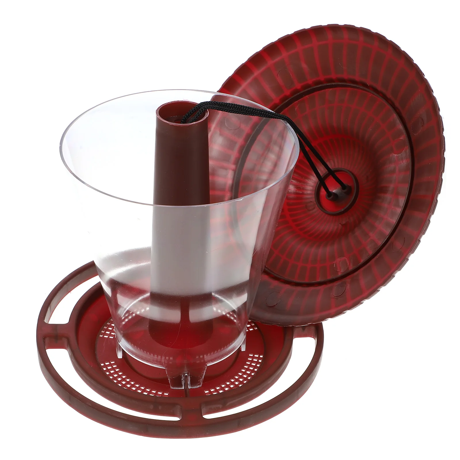 

Outdoor Hanging Bird Feeder Unique Shape Roof Protection Garden Yard Wild Birds Attract More Birds Vitality Suitable Courtyards