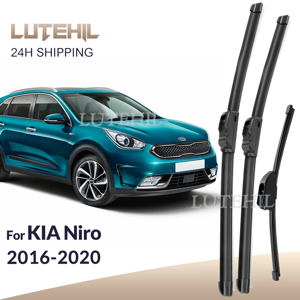 For KIA Niro 2016-2020 2017 2018 2019 Wiper Front & Rear Wiper Blades Windshield Windscreen Window Brushes 26
