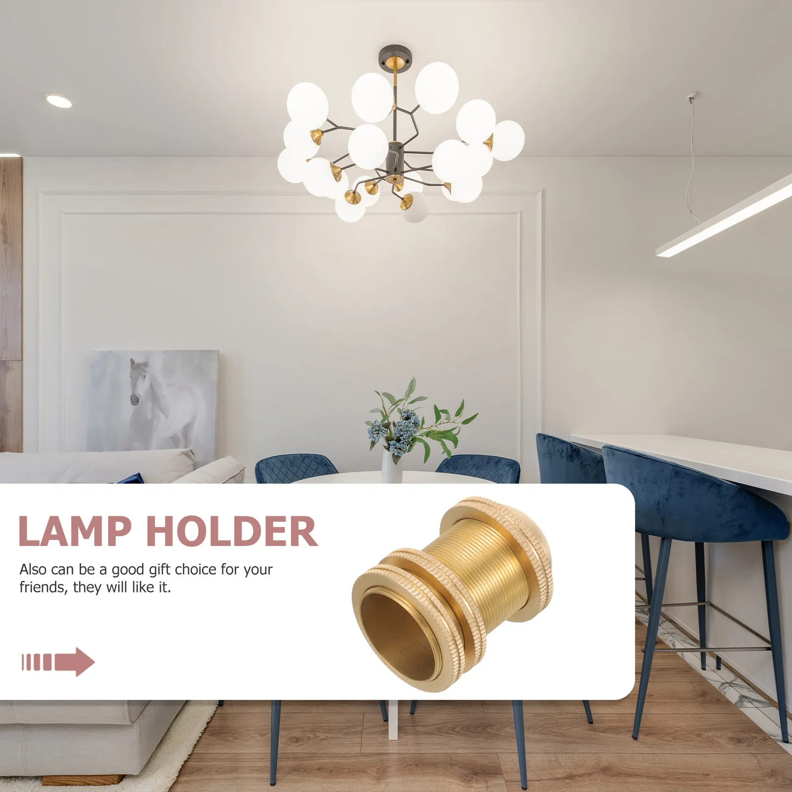 

1 шт. Держатель для лампы из чистой меди E14, патрон для лампочки, для потолочных, настенных, напольных светильников, уличного освещения, запасные части