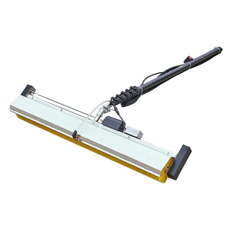 Roller brush cleaning machine, wet and dry water spray dual-purpose cleaning equipment
