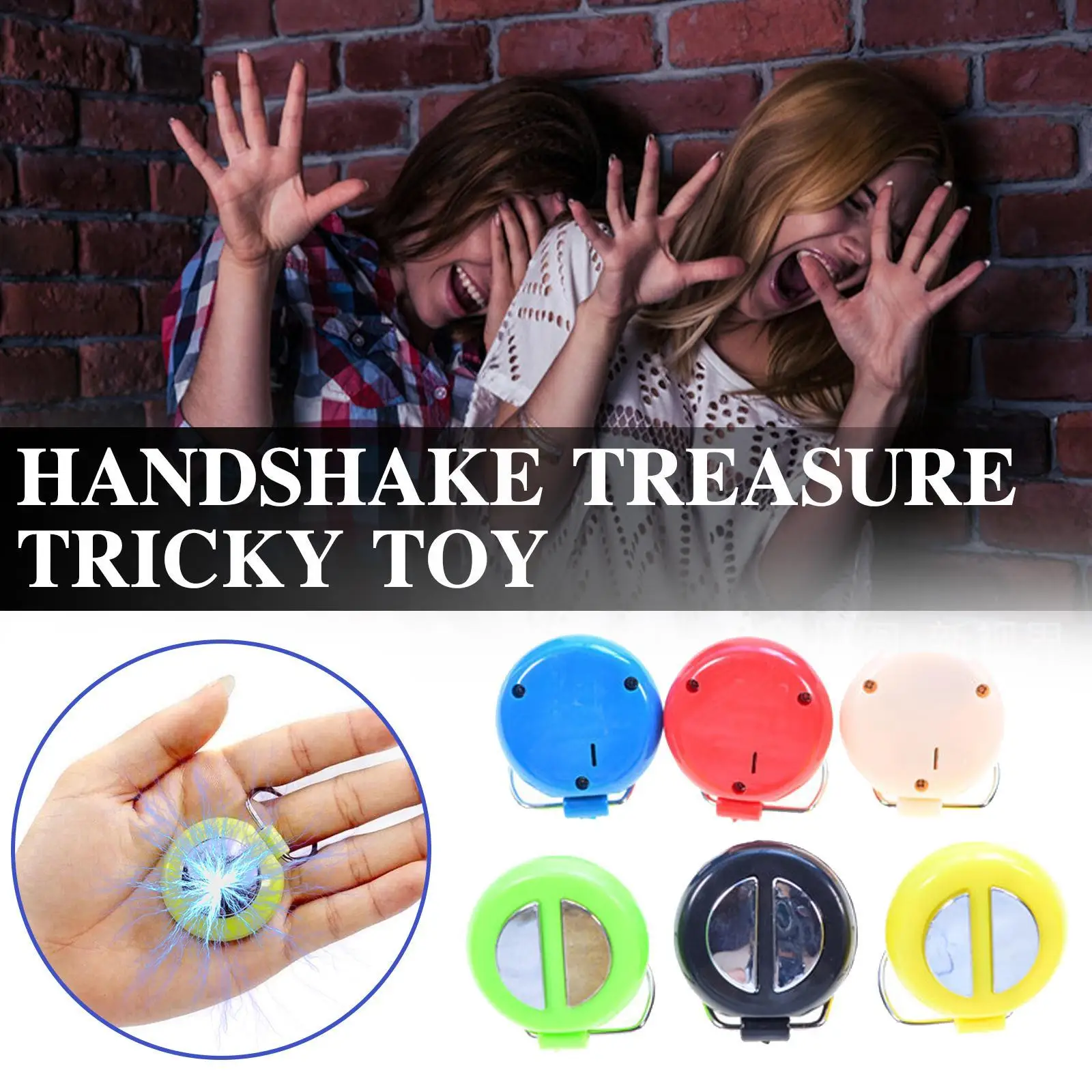 1Pc Electric Shock Handshake Prank Buzzer Entertainment Safety To Easy Funny Prank Mini Not Portable Find Toys Toy Aniti-St A6S4