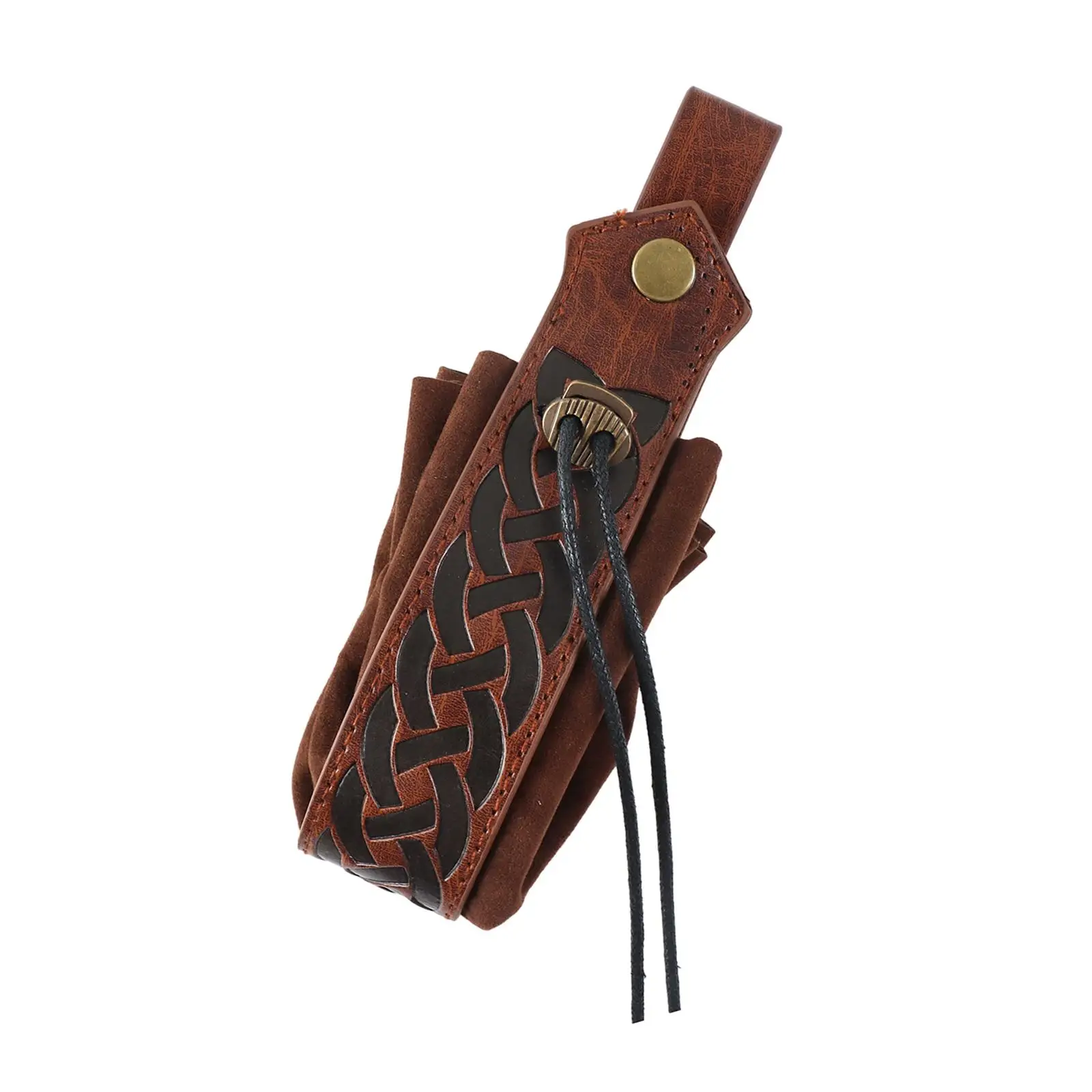 중세 기사 PU 벨트 파우치 고딕 기사 테마용 허리 벨트 가방