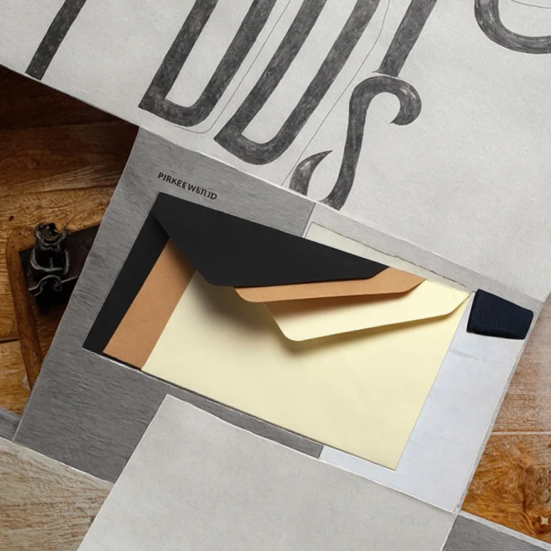 custom.Custom Printed Kraft Paper Pocket Envelope Files Cards Photos-mailing Bags