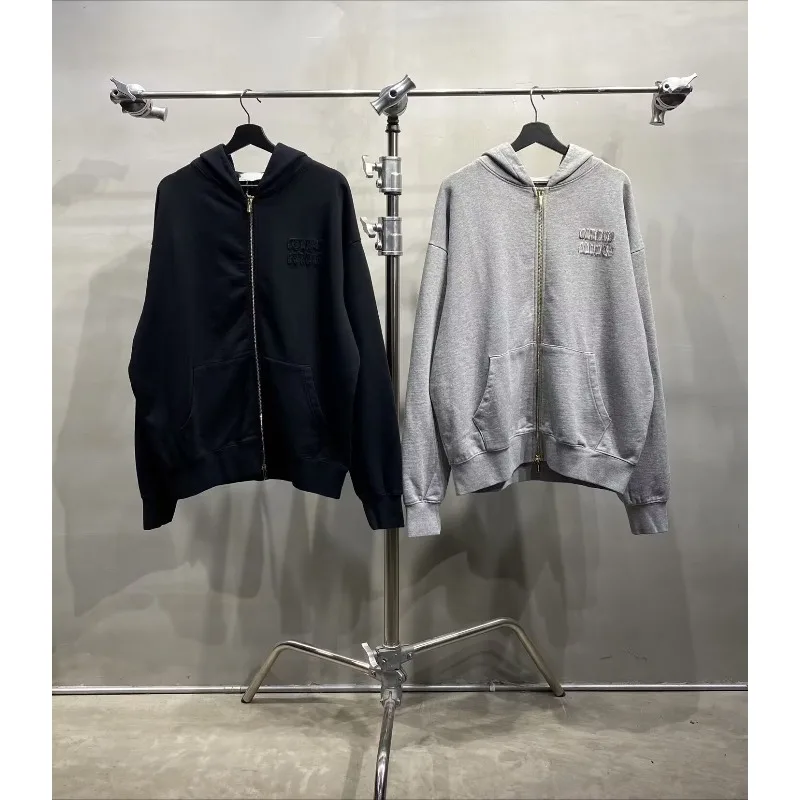 男女兼用カスタムルーズフードジャケット、同じスタイルのトップス