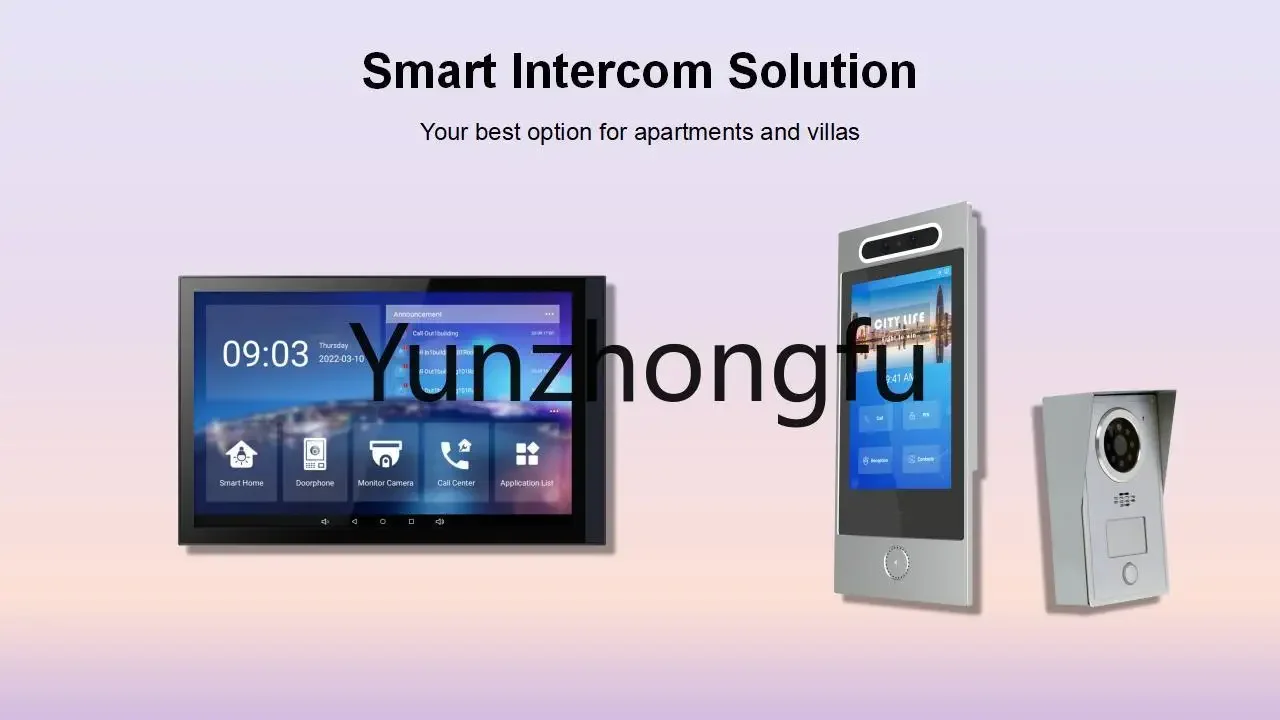 Wall Screen Smartlife Control Panel Android 10 Tablet with 2G RAM Intercom Monitor Support on Vif IPC CCTV Camera VDP