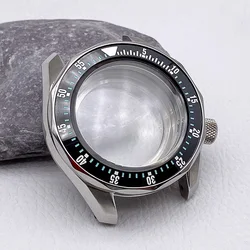 Mod SPB185 Case SPB187 7s26 Case Replace Watch Cases Fit NH34 4R 7S26 NH35 NH36 Movement Transparent Bottom Cover Diving Case