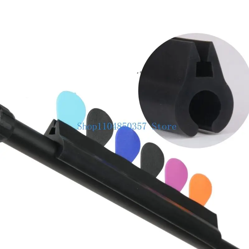 652F Ergonomic Mic Stand Clip Guitar Pick Rubber Lined Clamp Immediate Installation 2.5cm Width