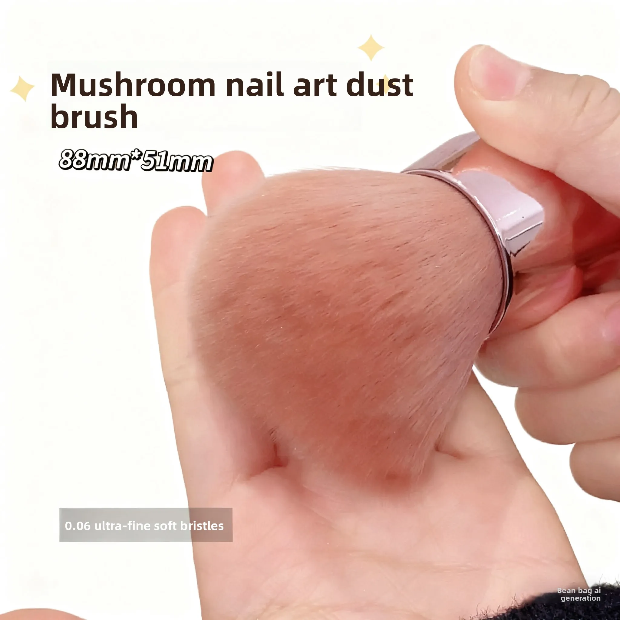 1/3/5Pcs  Round Nail Dust Brush for Effective Dust Removal Acrylic  UV Gel Polish Cleaning Tool, Manicure Accessory