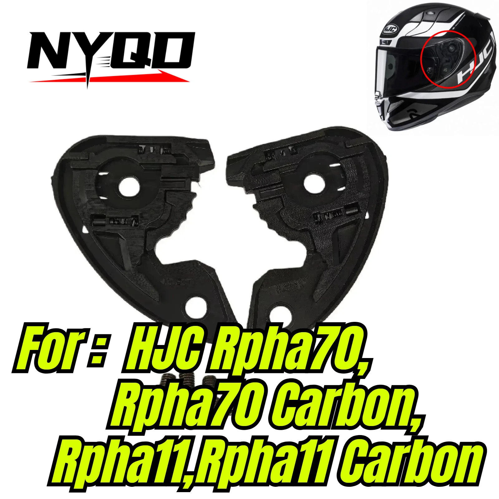 Helmet Visor Base Holder for HJC Rpha70 Rpha11 HJ26st HJ26 Gear, Helmet Replacement Parts