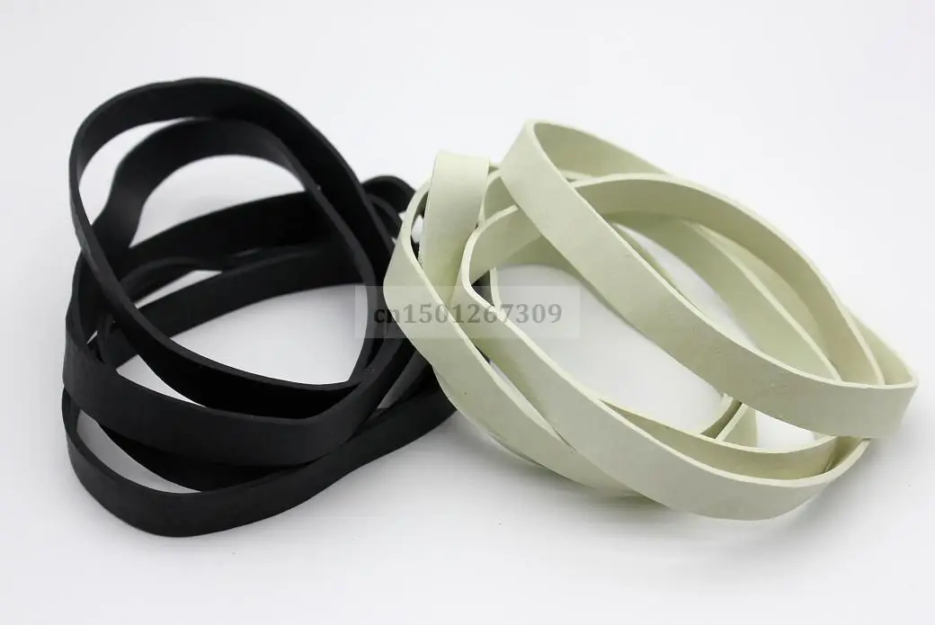 10Pcs Diameter 7.5cm Black and White Elastic Rubber Band Heavy Duty Strong Large Package Packing Tie