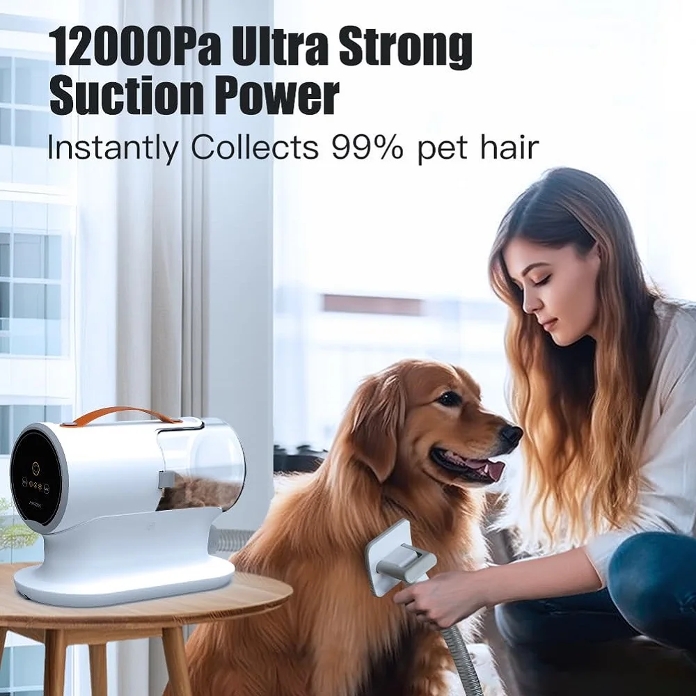 AIRROBO PG100 USA Free Ship Vacuum Cleaner Cat Comb Trimmer Brush Shaver Hair Removal Pet Hair Clipper Dog Grooming Kit view 2