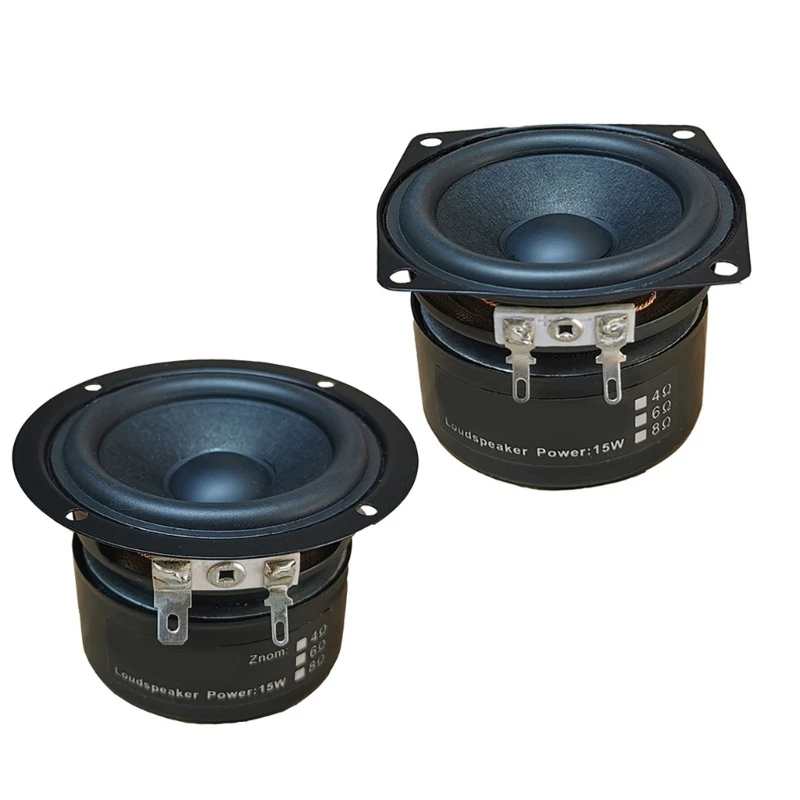 

Compactly 2.5Inch 4Ohm 15W Subwoofer Hifi Speaker for Home Amplifiers Projects Drop shipping