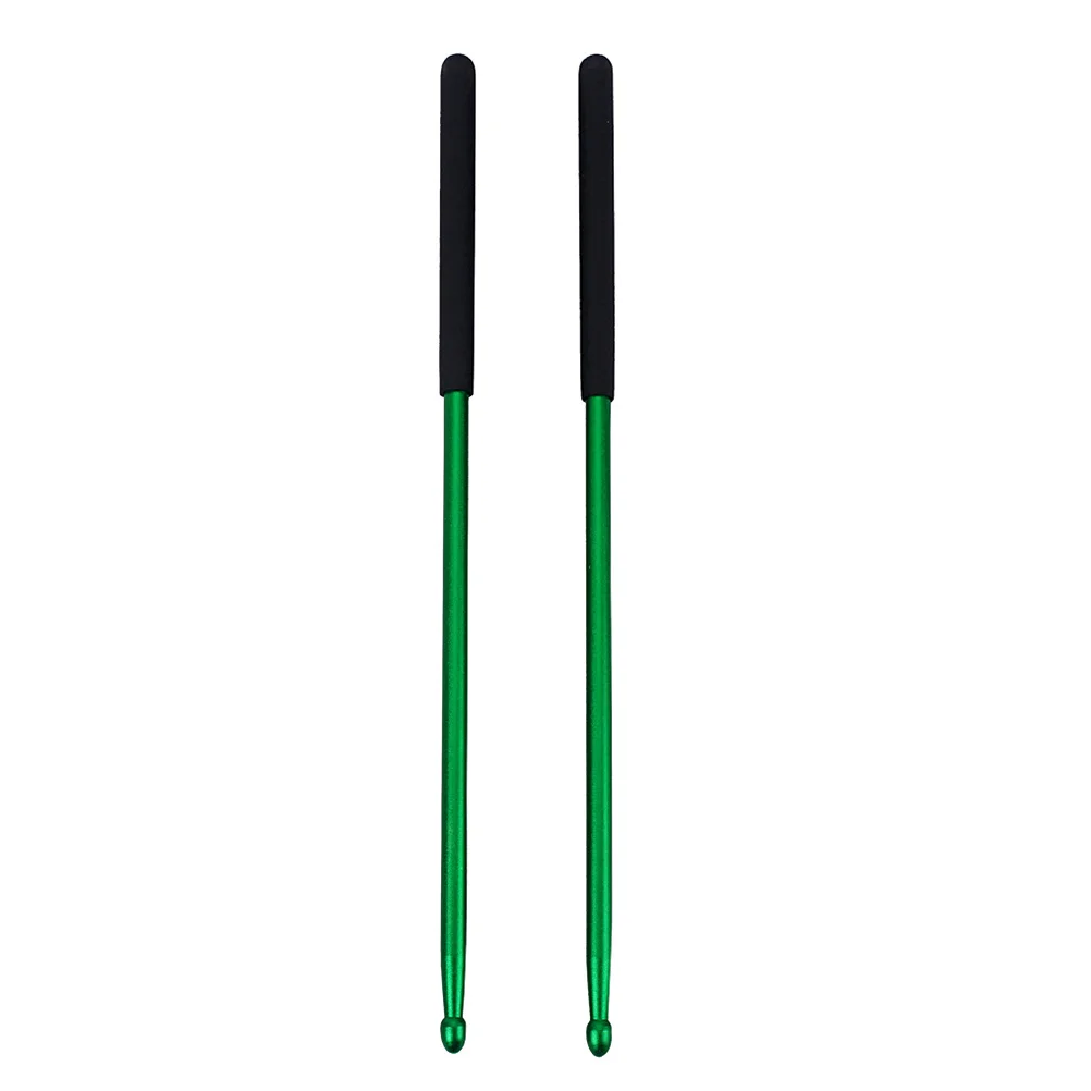 

1Pair Metal Drum Stick Professional Grade Drumstick for Drum Pad Practice Strength Speed Training Accessory W120 Green