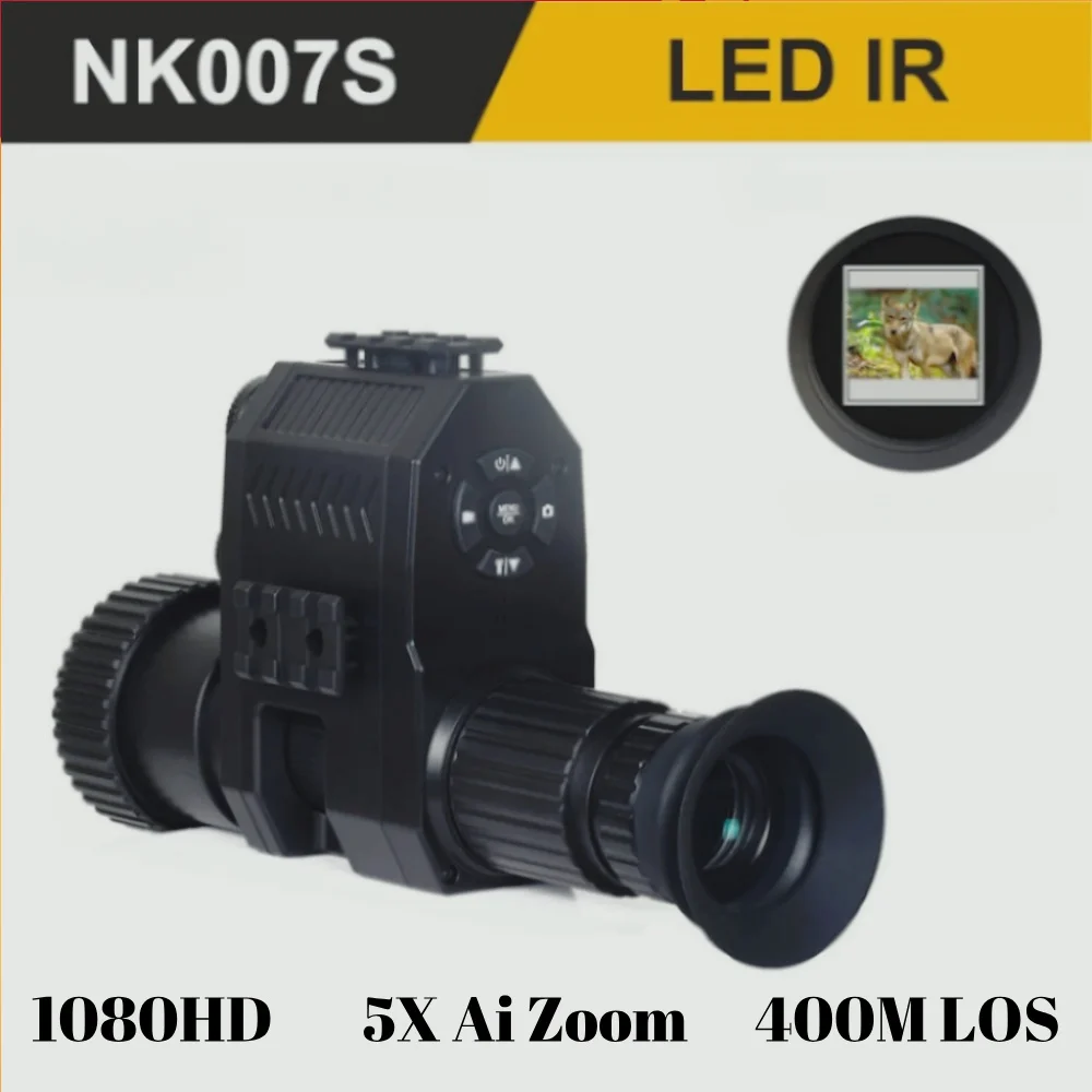 

Megaorei NK007 2025 New - Generation 1080P Infrared Hunting Sight - 5X Digital Zoom for Hunting