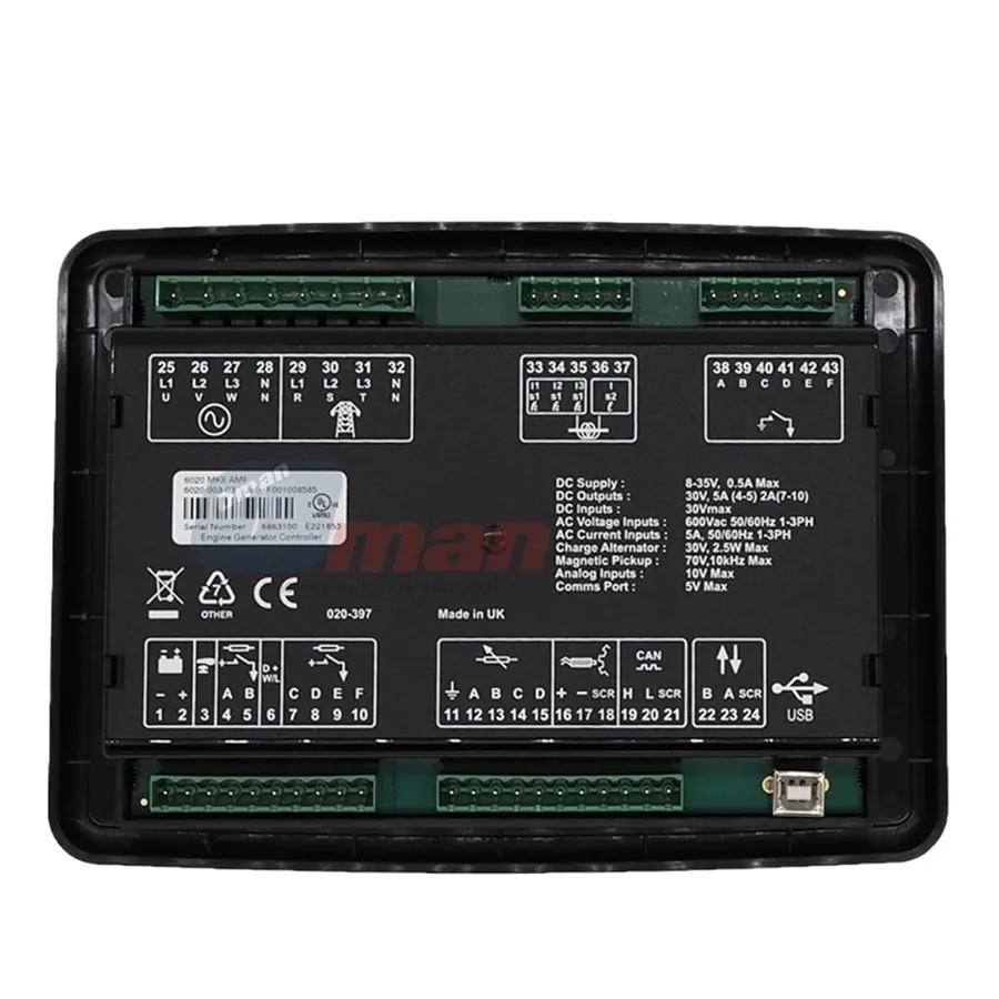 

CIZVVEOC DSE6020 MKII Auto Mains Utility Failure Control Module ATS