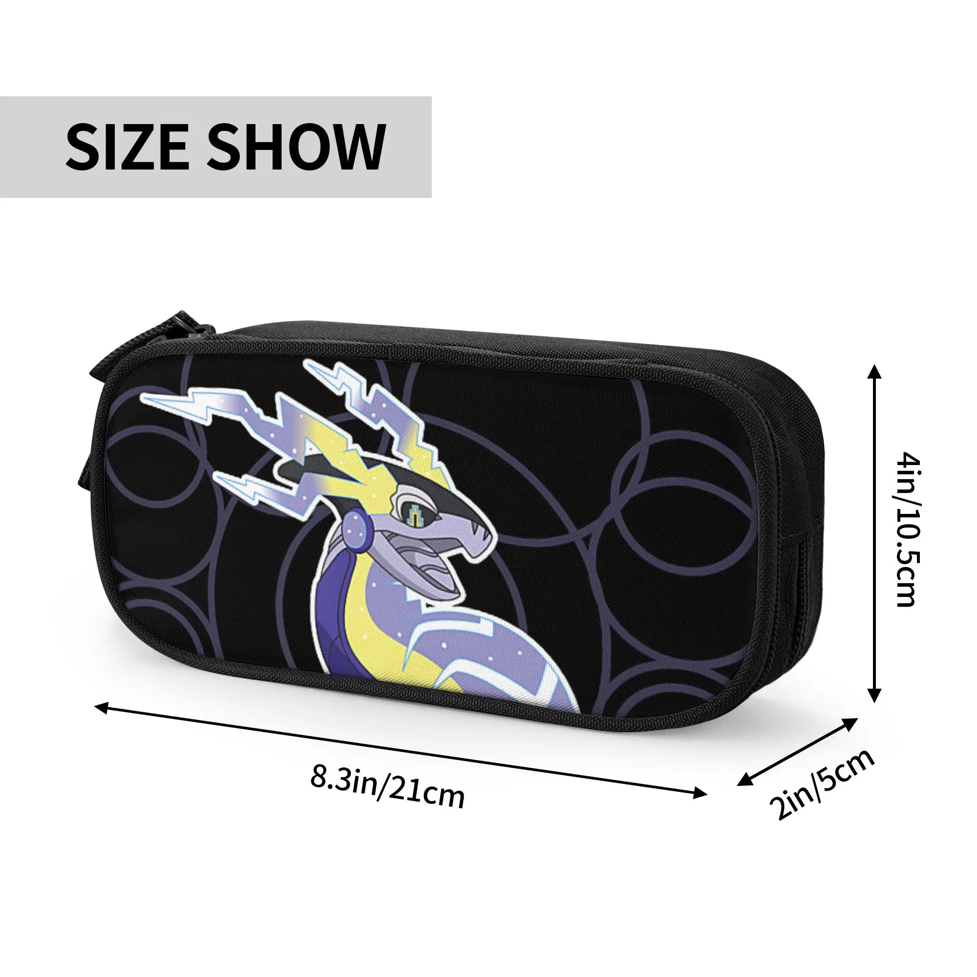 Large Capacity Bags for Child Cartoon Pokemon Miraidon Legendary Paradox Circle Portrait  Handheld Study Bag for Boys Gilrs Kids