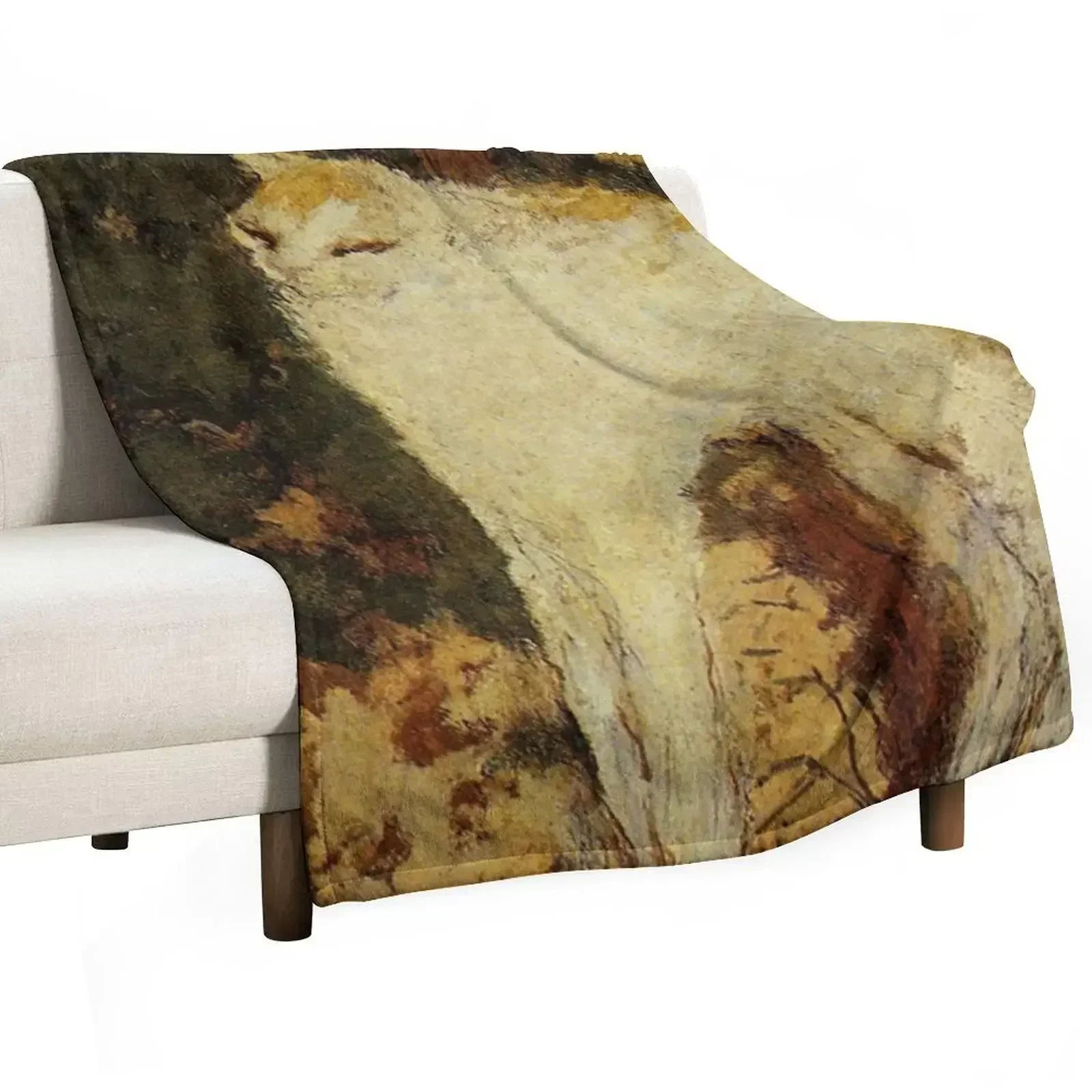 

“White Cat” by Pierre Bonnard Throw Blanket Soft Warm Blanket Gift for Grandparents