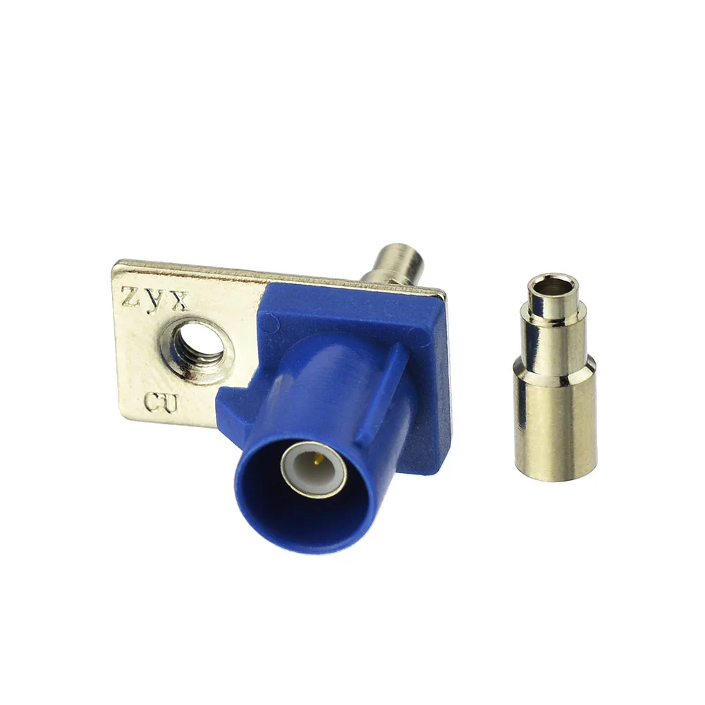 Superbat 10 Stuks Fakra C Blauwe Mannelijke Voormontage Blauwe Rf Coaxiale Connector Voor Gps Telematica Of Navigatie