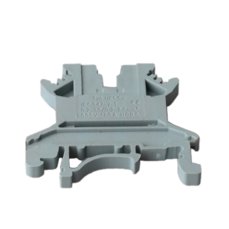 

B-Est UK1.5N DIN Rail Terminal Block, Screw Clamp, 500V 17.5A Pack Of 50
