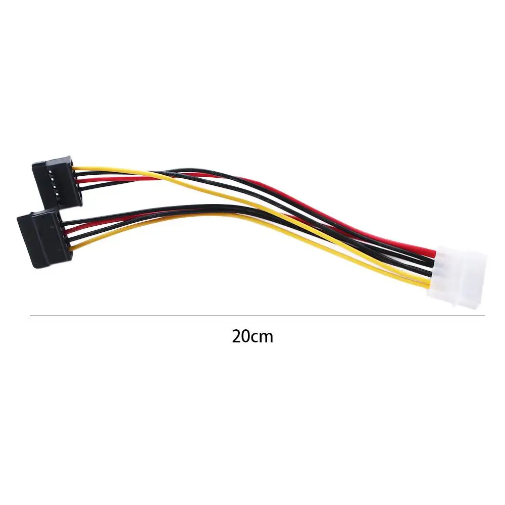 Molex IDE to 2 Serial ATA PSU Extension Cable SATA Power Cable Hard Driver Power Cable SATA Adapter Cable Power Extension Cord