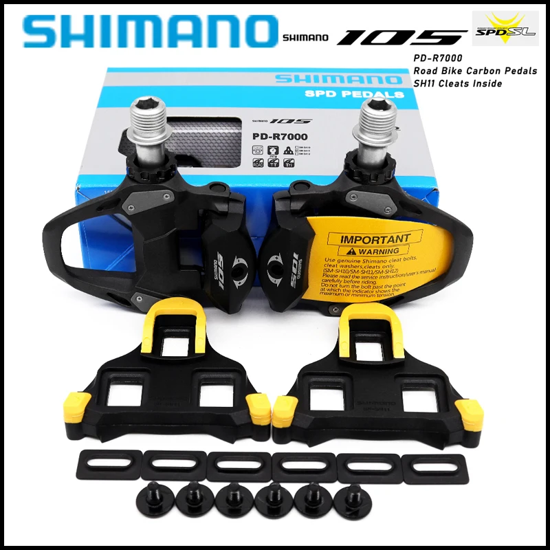 

Shimano Road Bike Carbon Fiber Pedals 105 Pd R7000 Ultegra Professional Competition Cycling Self-Locking Pedals Sm-Sh11 Cleat