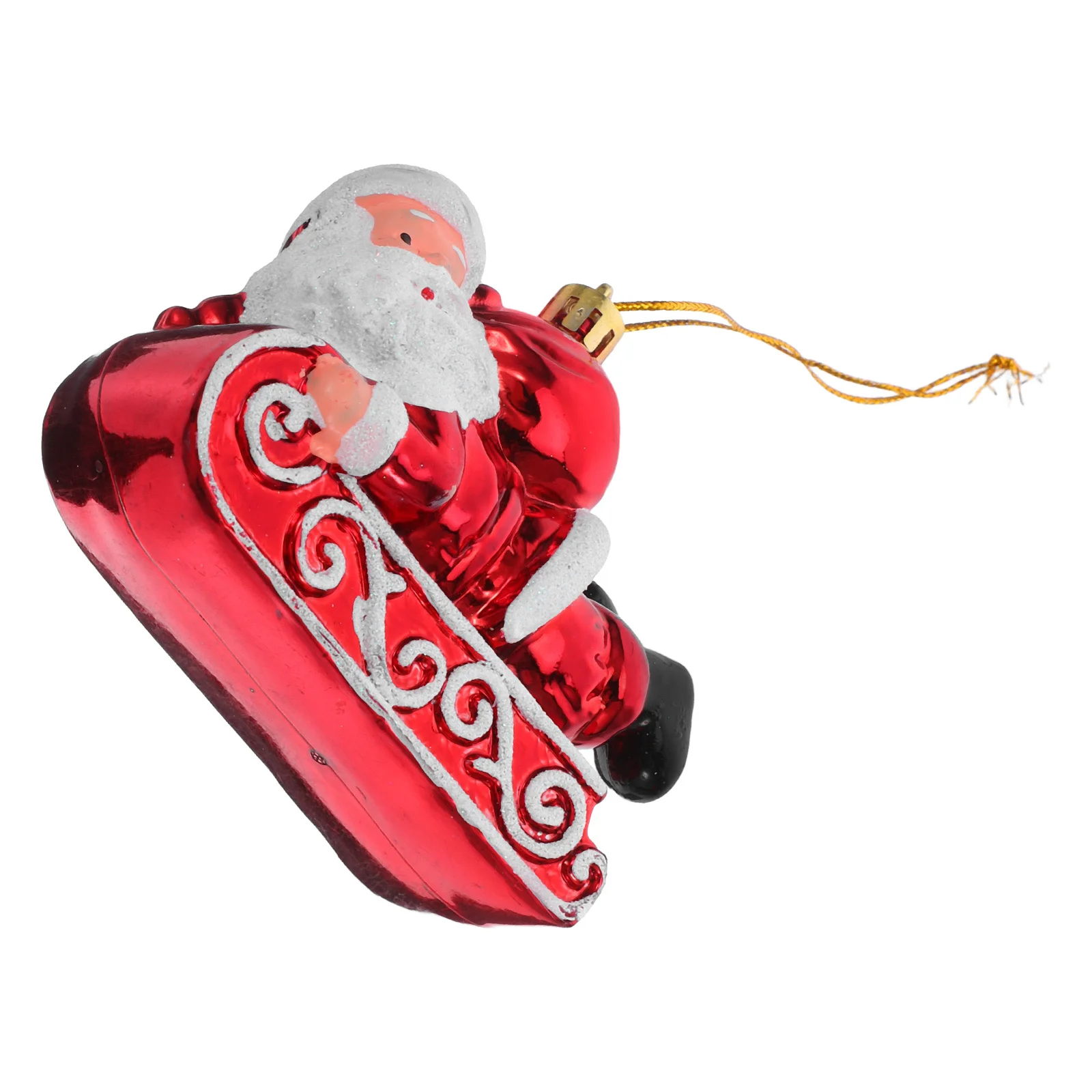 

Xmas Tree Hanging Santa Claus Ornament Bright Red Green Christmas Decoration Pendant for Festive Season Home Office Display