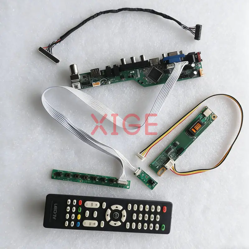 Display Drive Board Fit CLAA154WA05 CLAA154WA03 CLAA154WA01 CLAA154WA04 1-CCFL USB+AV+VGA+HDMI 1280x800 1280*800 30 Pin LVDS Kit