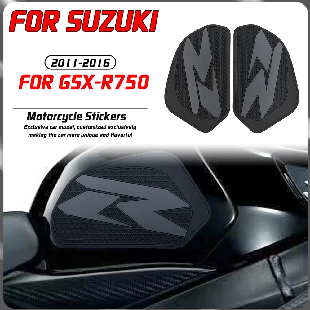 

For Suzuki SUZUKI GSX-R600 2011-2016 / GSX-R750 2011-2017 motorcycle modification knee anti slip side fuel tank pad sticker