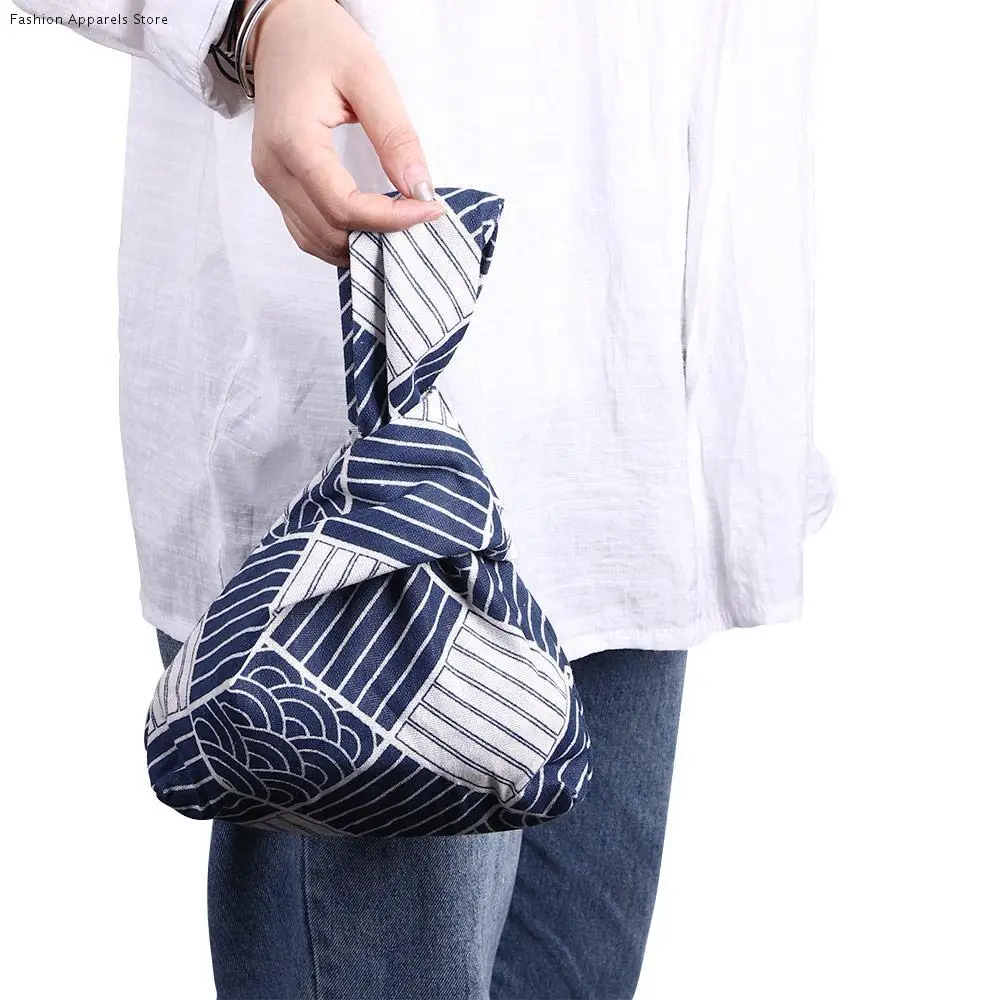 

Delicate Cotton Japanese Style Hand Bag Wrist Bags Coin Purse Key Bags