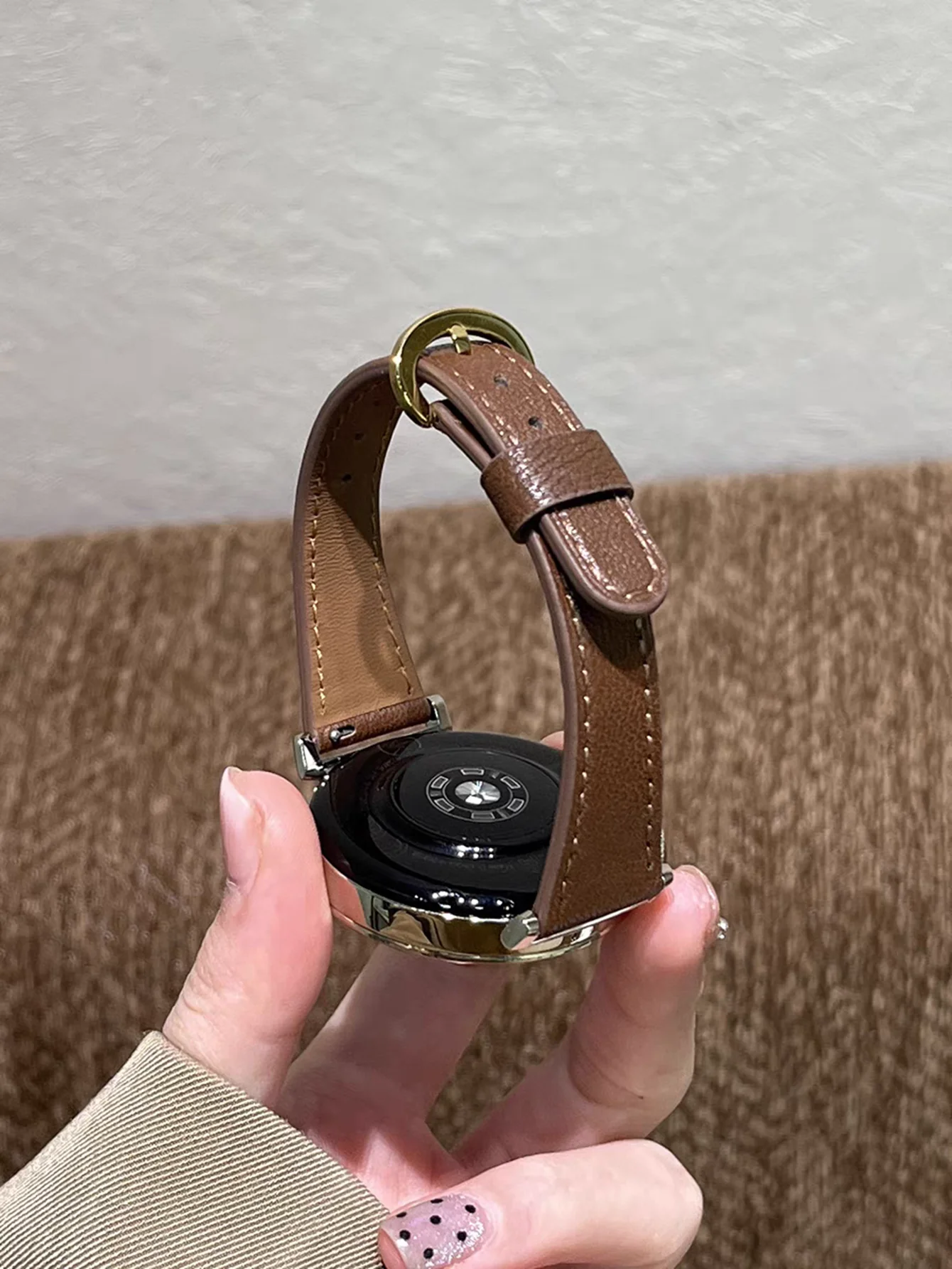 20MM 22mm 18mm Strap Leather Loop Band for Samsung Galaxy Watch 7 FE 5 Pro 4 6 Classic 44mm 40mm Bracelet Correa for Huawei