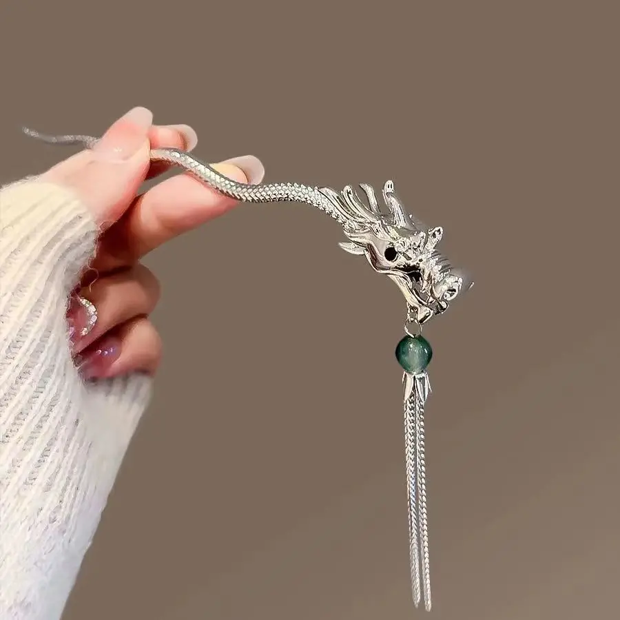 2026 New Chinese Style Dragon Hair Sticks Vintage Chopstick Hairpins Women Headwear Wedding Headdress Jewelry Accessories